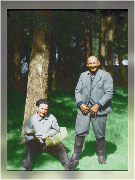 Hand coloured photo